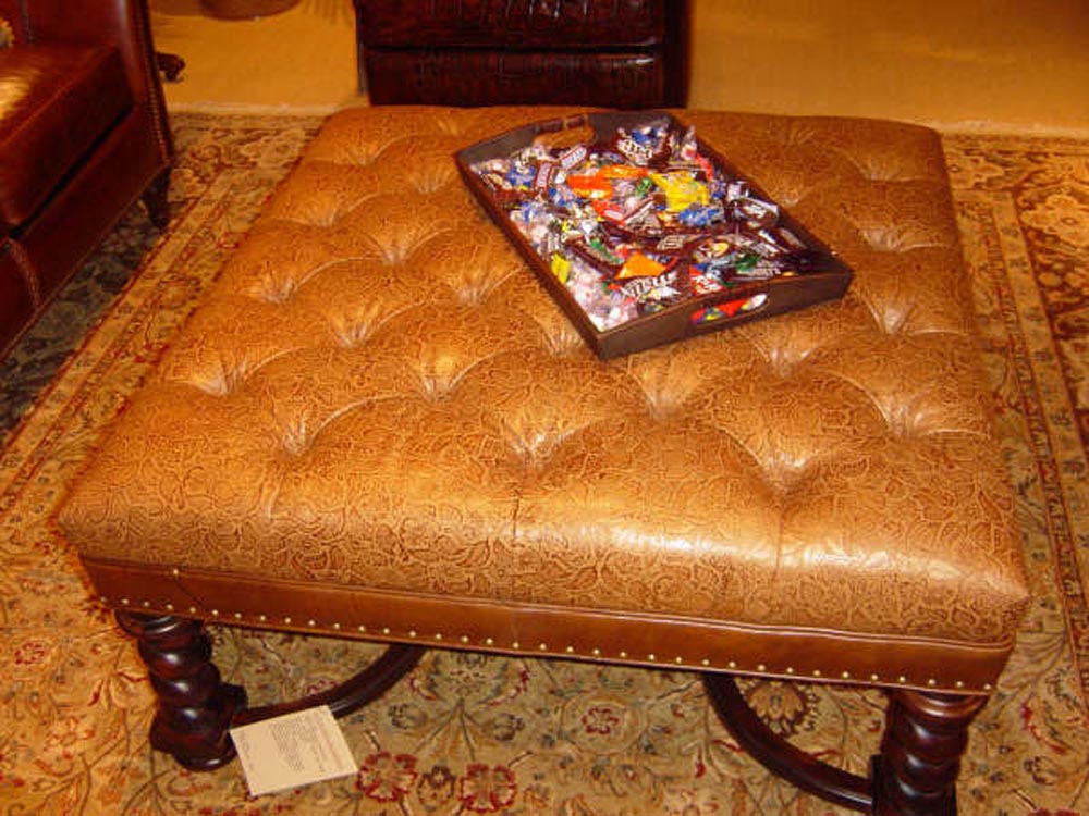 Townsend Leather's Expressions Cowhide Honey Mesquite Floreale