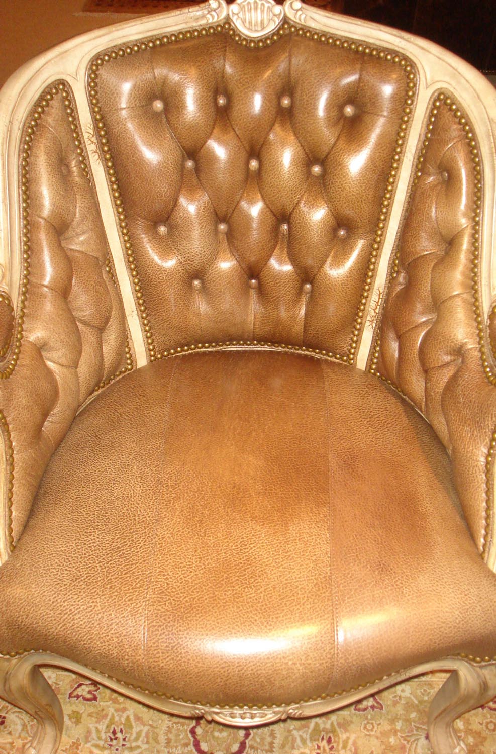 Townsend Leather's Antique Glaze Lambskin Distressed Printed Honey