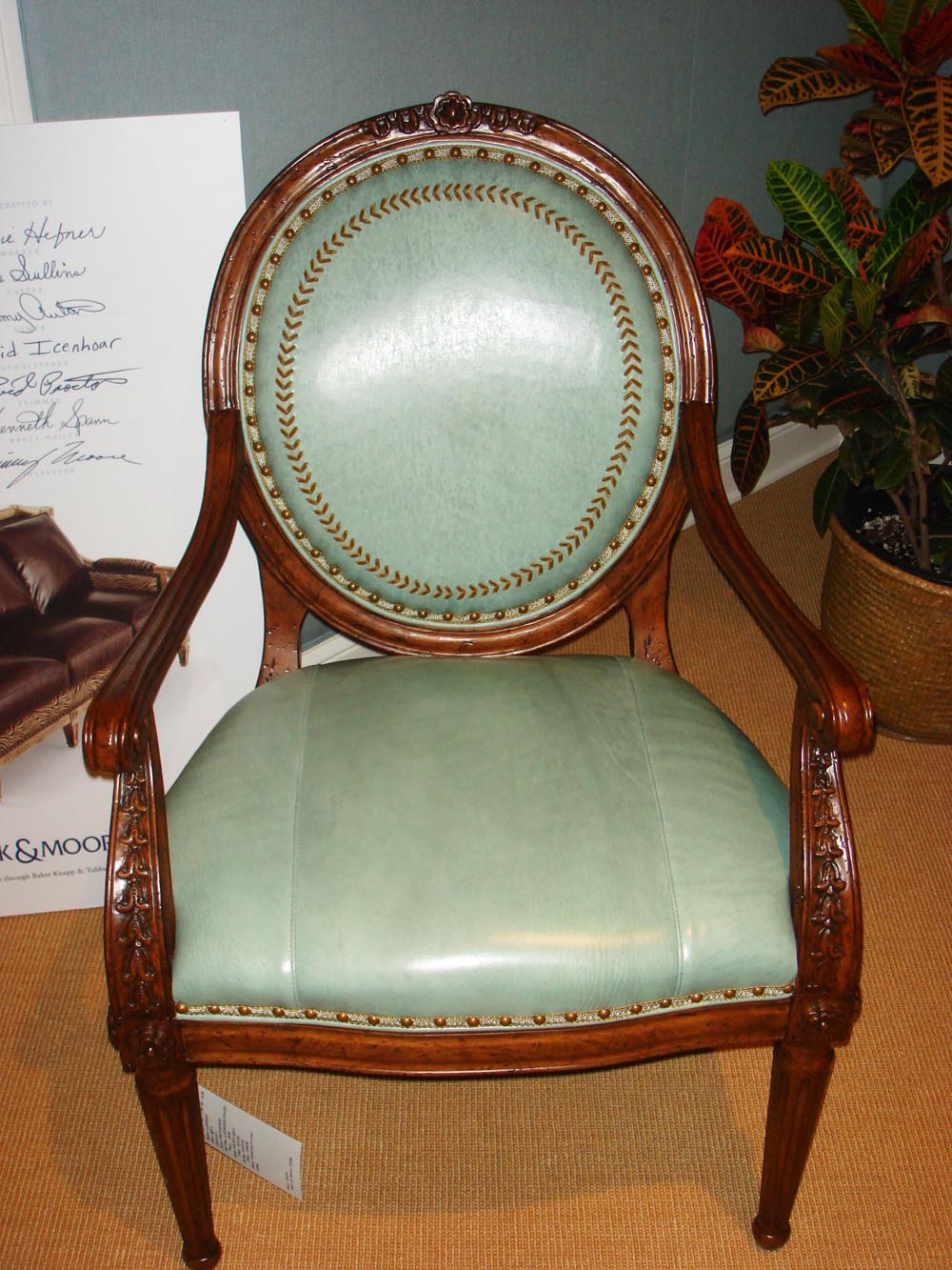 Townsend Leather's Antique Glaze Lambskin Light Blue