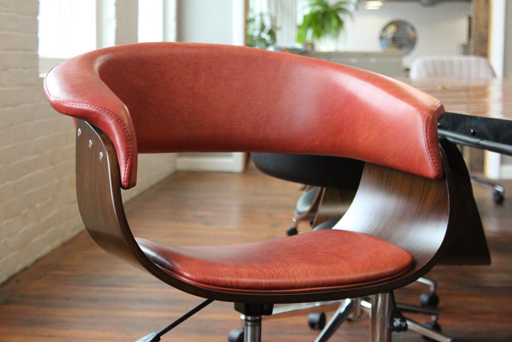 Townsend Leather's Antique Glaze Lambskin Paprika