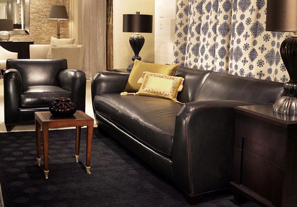 Townsend Leather's Antique Glaze Lambskin Black