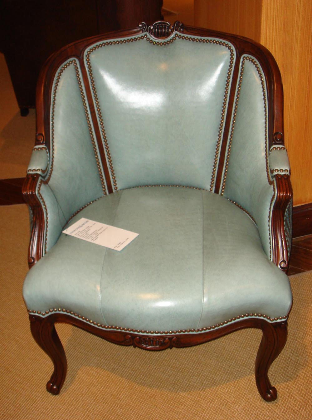 Townsend Leather's Antique Glaze Lambskin Light Blue