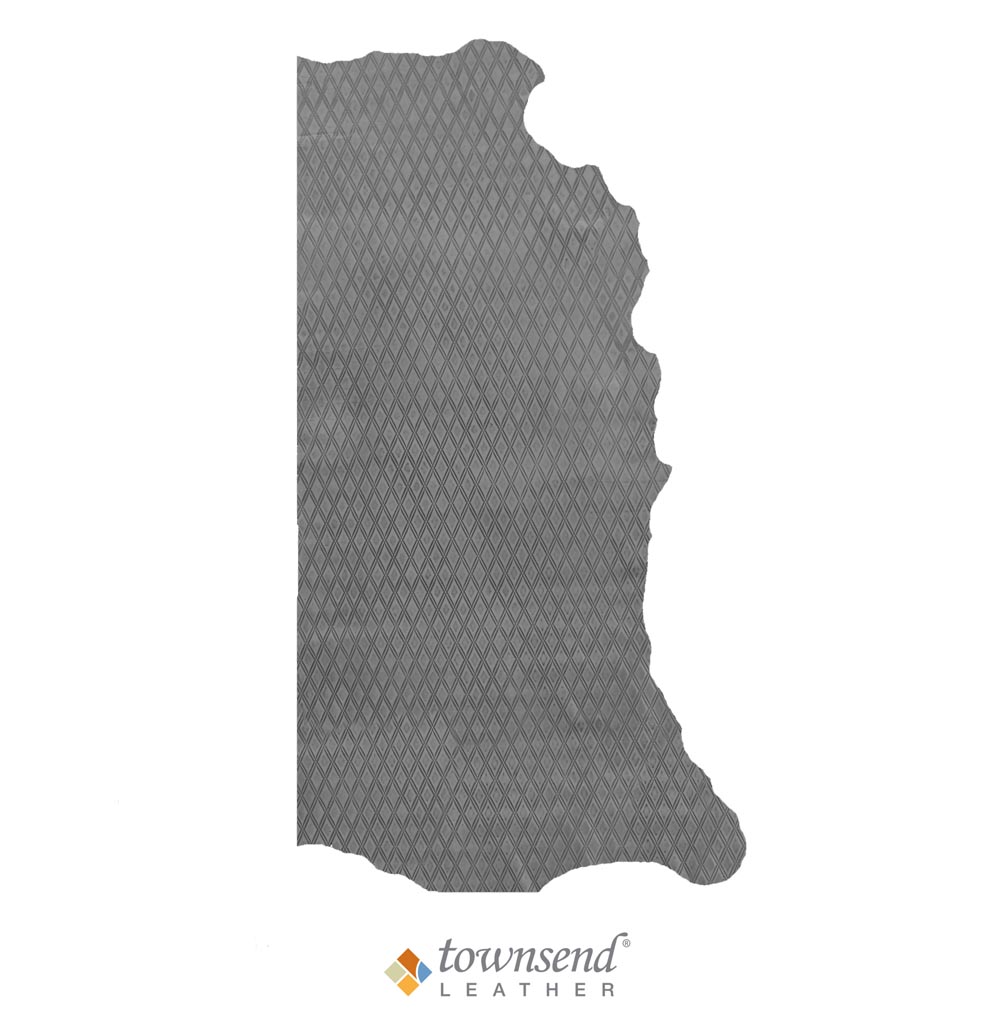 Townsend Leather's Expressions Cowhide in Medium Double Diamond Stitches Evening Sky