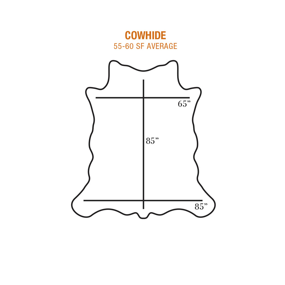 Townsend Leather's Average Hide Size: Cowhide