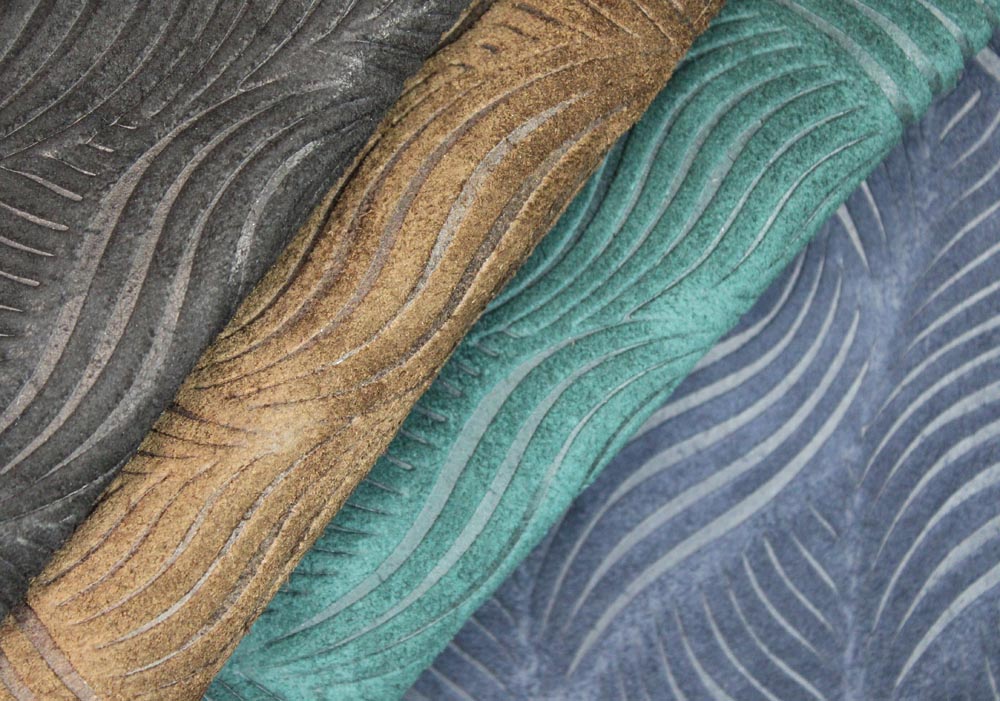 Townsend Leather's Soft Suede Gaufrage Cowhide