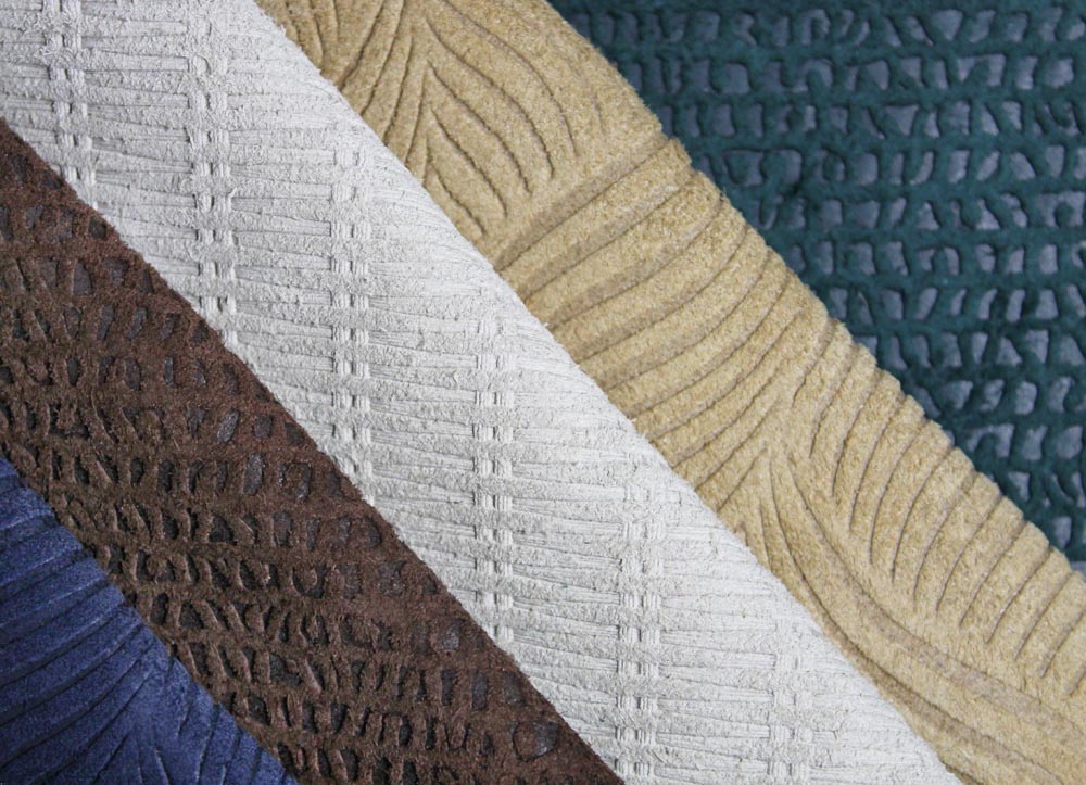 Townsend Leather's Soft Suede Gaufrage Cowhide