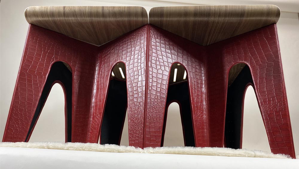 Townsend Leather's Duvel Rustica Impresion Cowhide Moroccan Spice English Gator