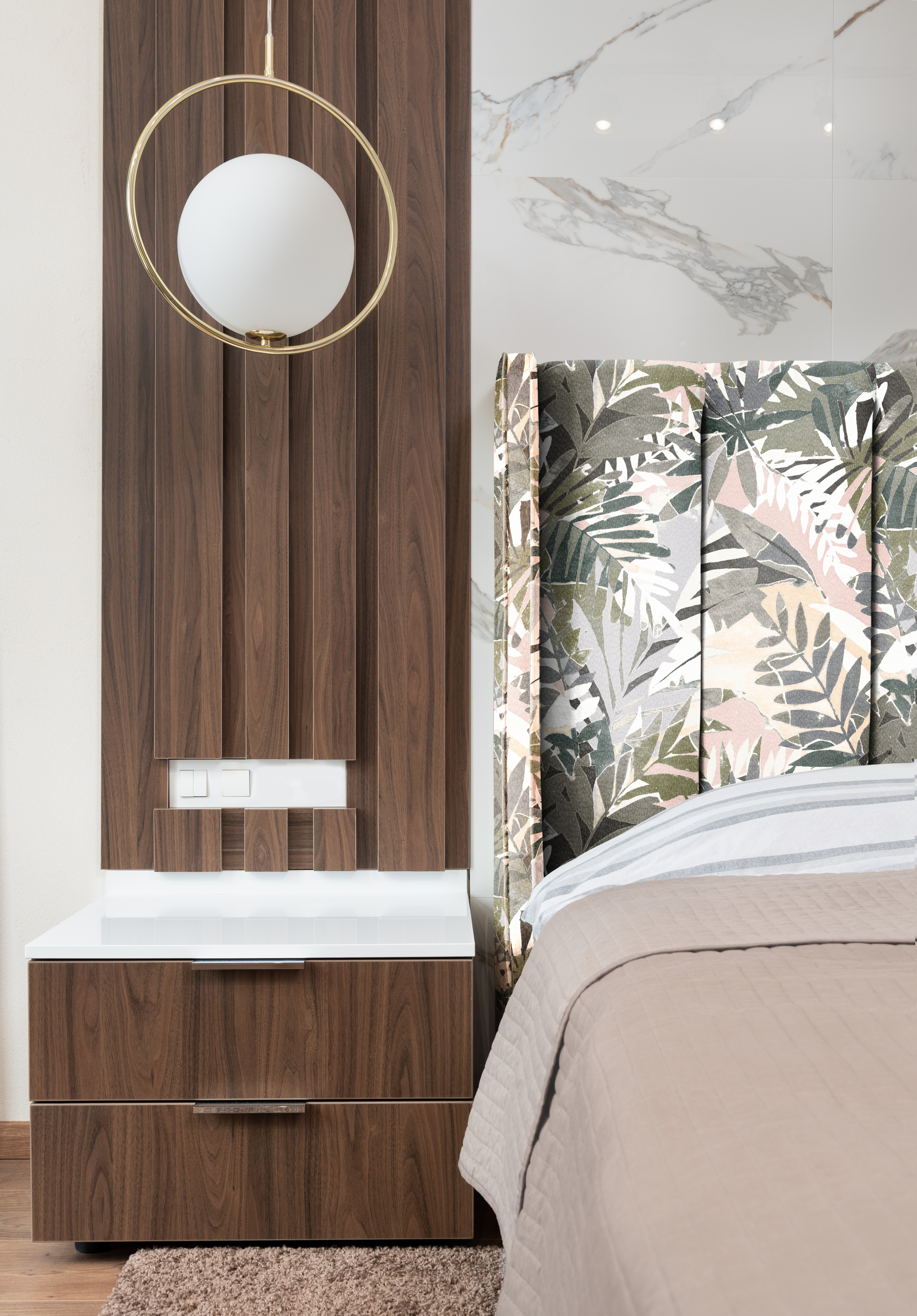 Digitally Printed Cowhide by Stacy Garcia® Tropical Foilage Peachy Keen