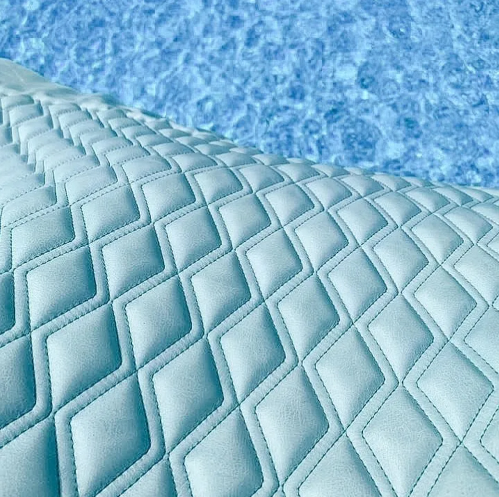 Townsend Leather Blue Diamond Quilting