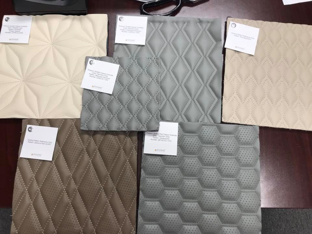 Townsend Leather Quilting Samples