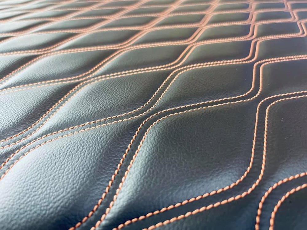 Townsend Leather Close Up Quilting