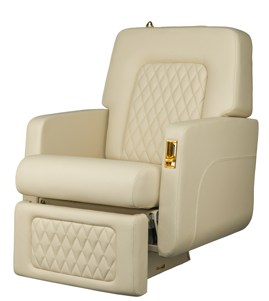 Townsend Leather Quilted Leather on Wisetouch Interiors Chair