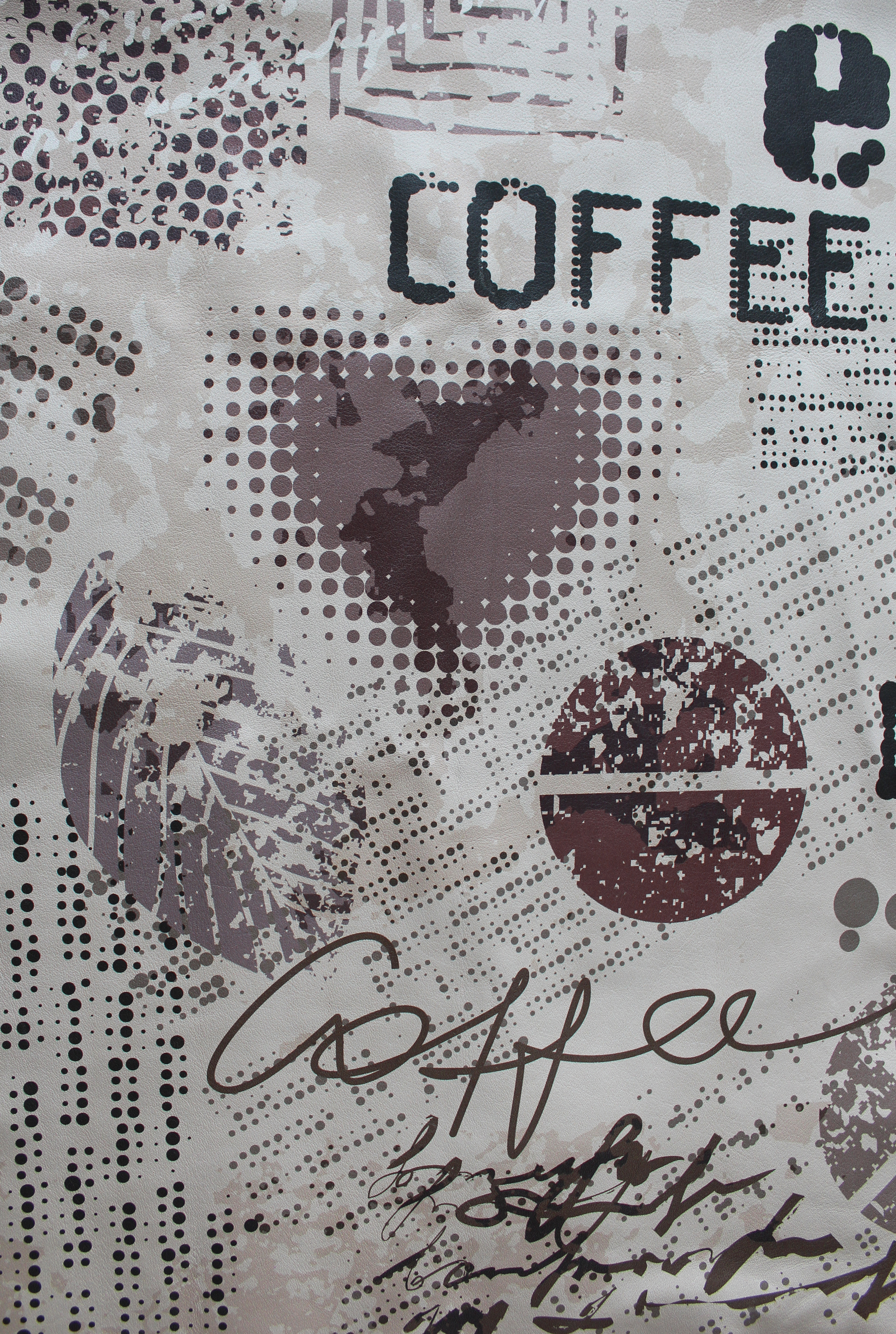 Townsend Leather Digitally Printed Custom Coffee Panel