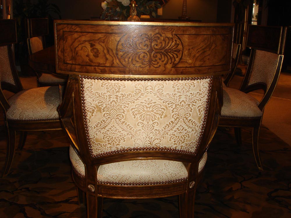 Townsend Leather's Ancient Gaufrage Cowhide Old Lace Palm Damask