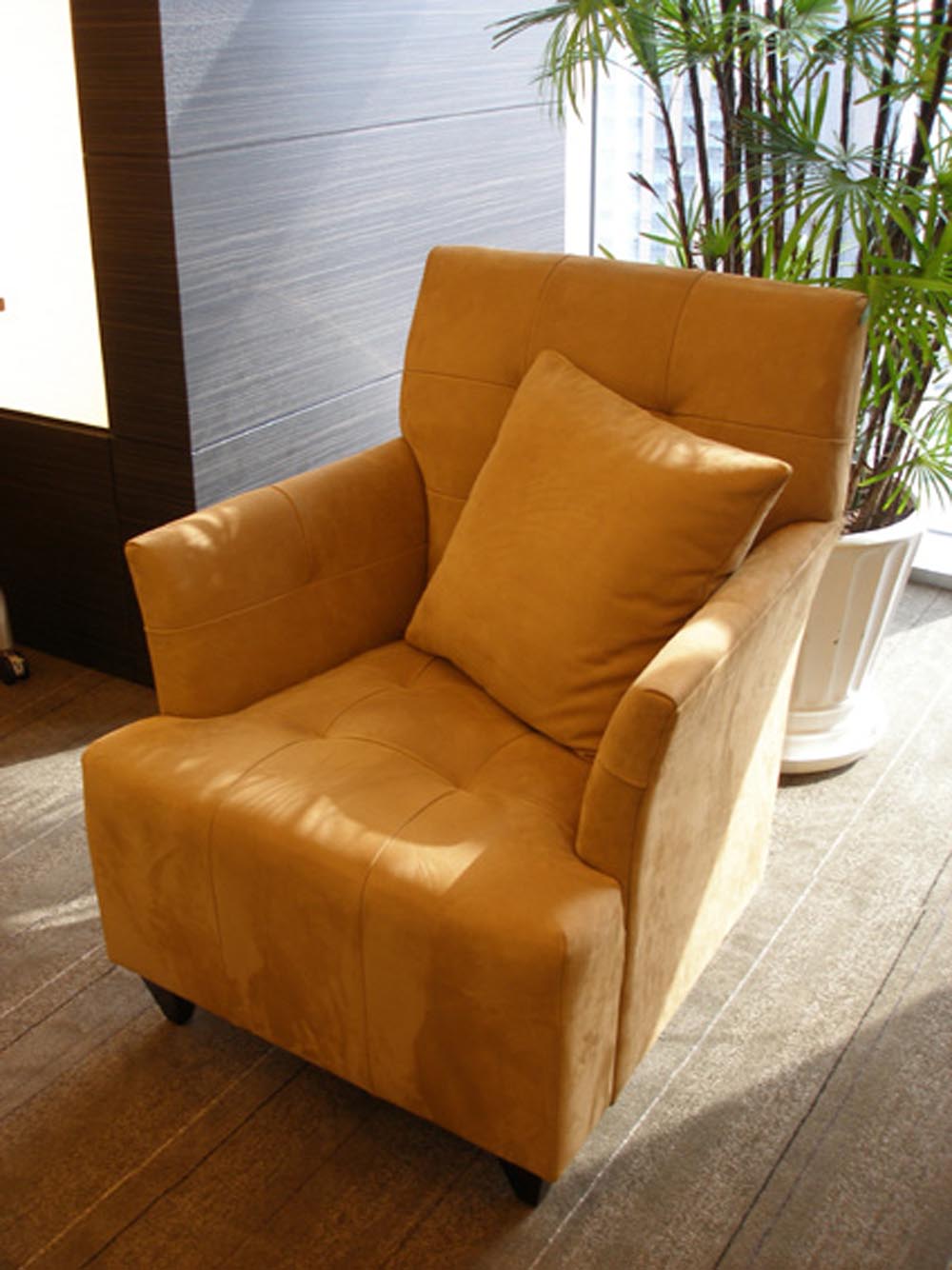 Townsend Leather's Serenato Suede Cowhide Ambra