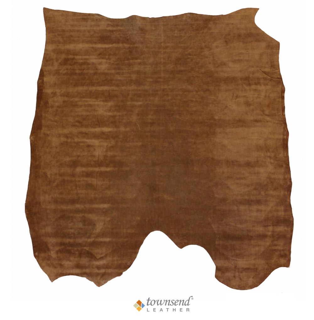 Townsend Leather's Soft Suede Cowhide Milk Chocolate