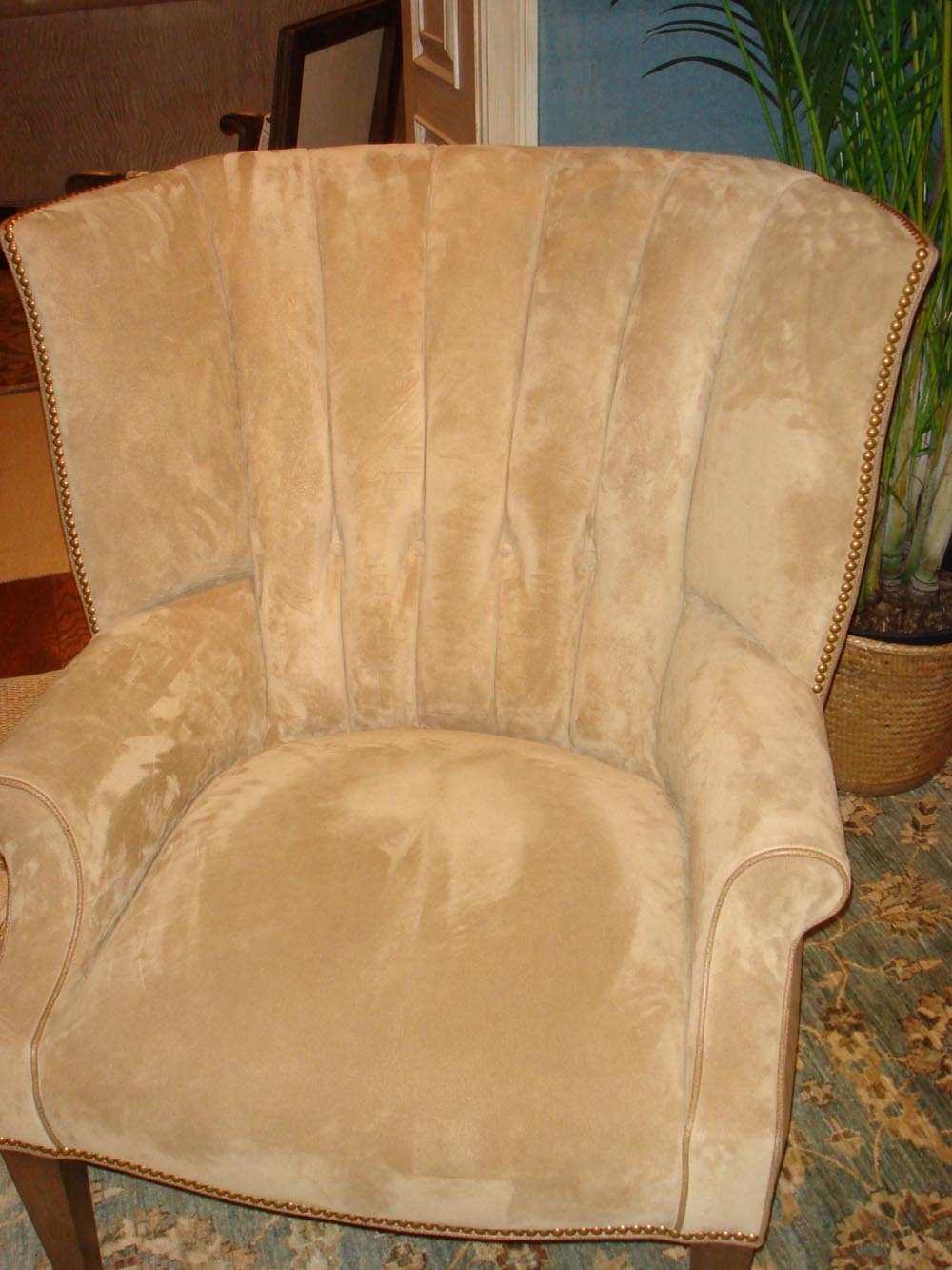 Townsend Leather's Soft Suede Cowhide Champagne