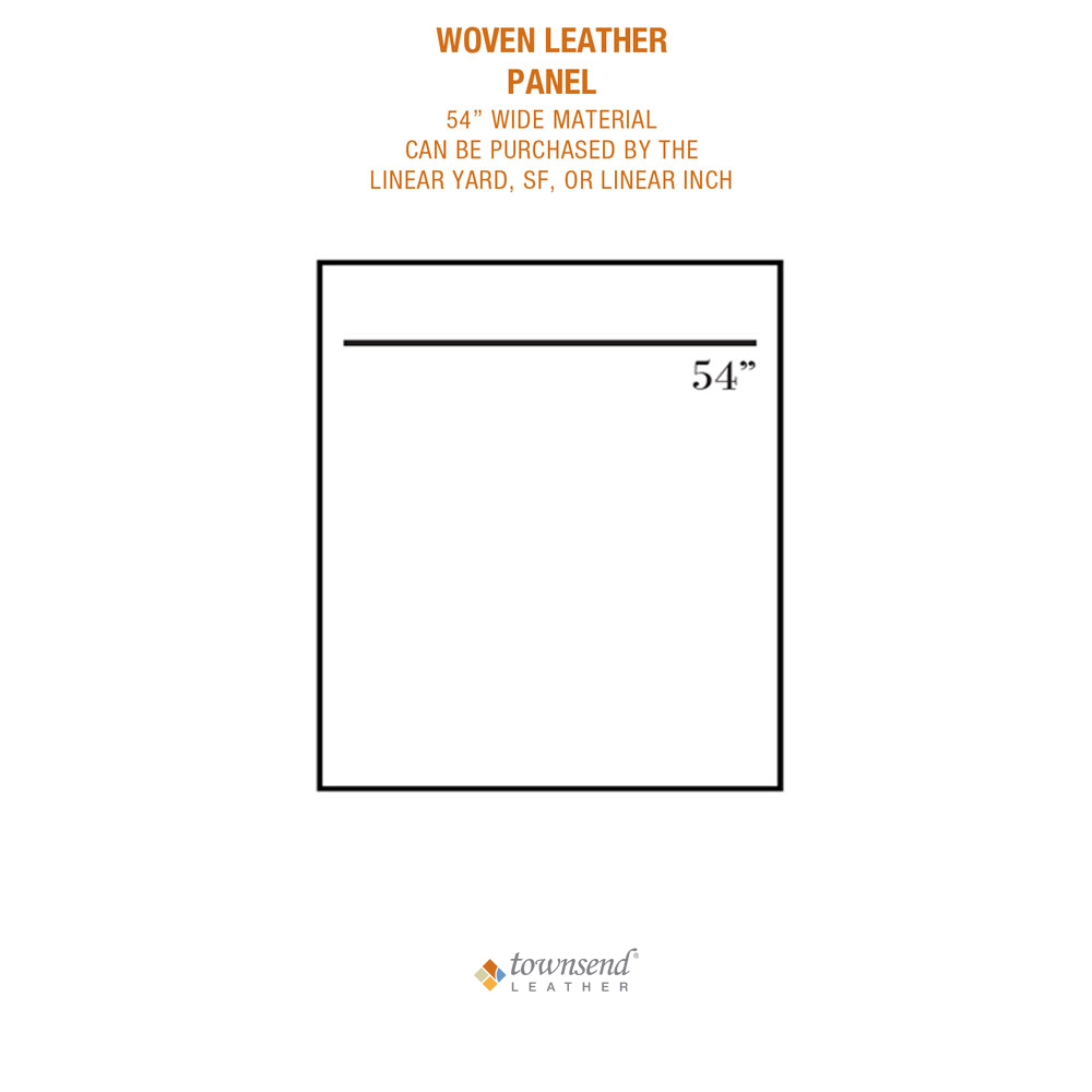 Townsend Leather's Average Hide Size: 54" Woven