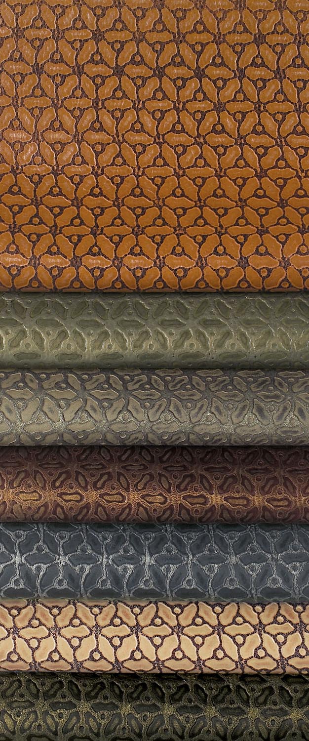 Townsend Leather's Aniline Gaufrage Cowhide Mosaic