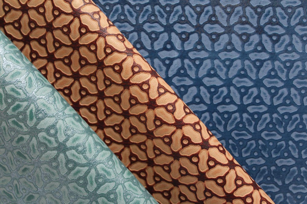 Townsend Leather's Aniline Gaufrage Cowhide Mosaic