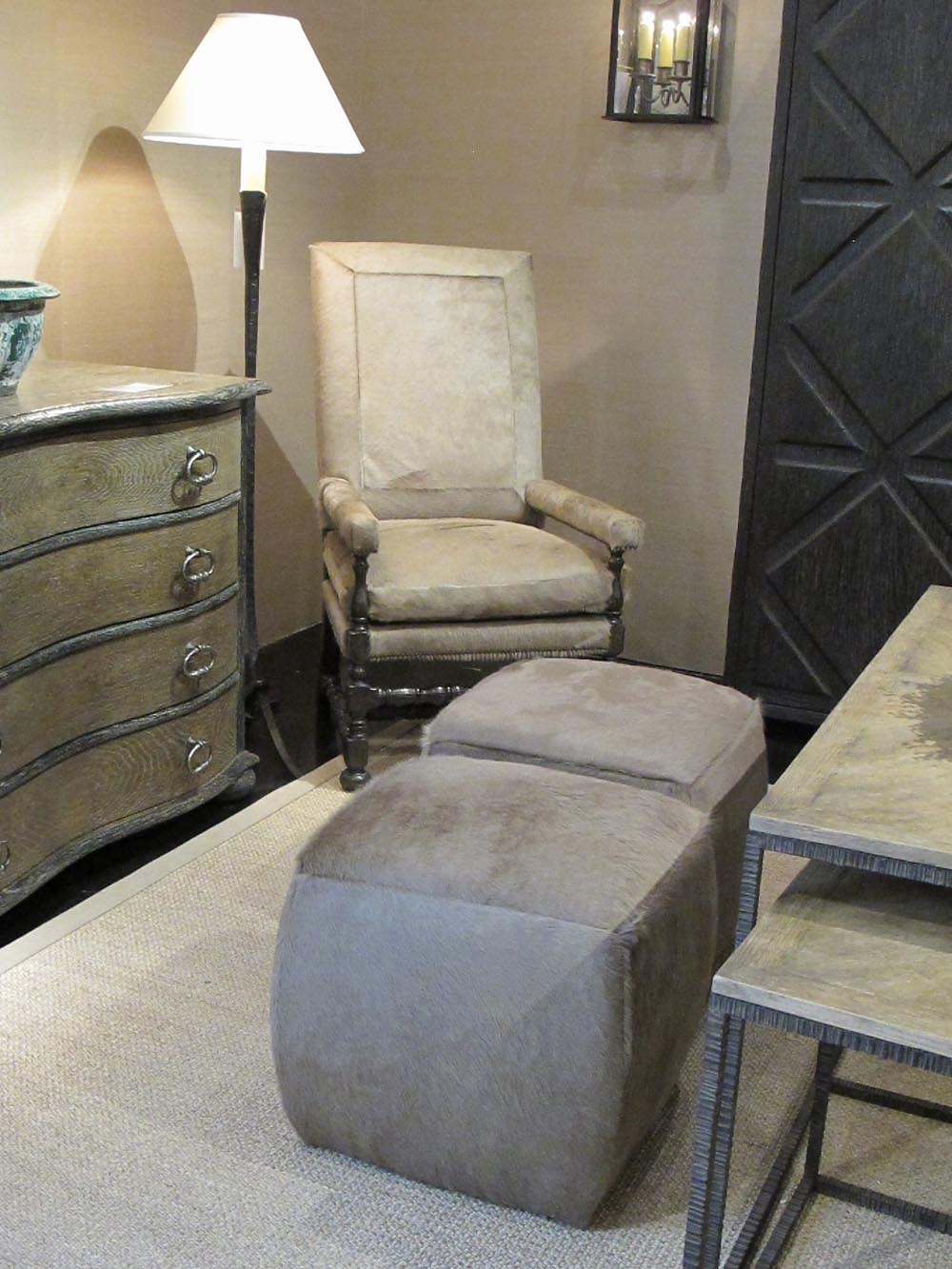 Townsend Leather's Toro Hair-on Cowhide White Cloud