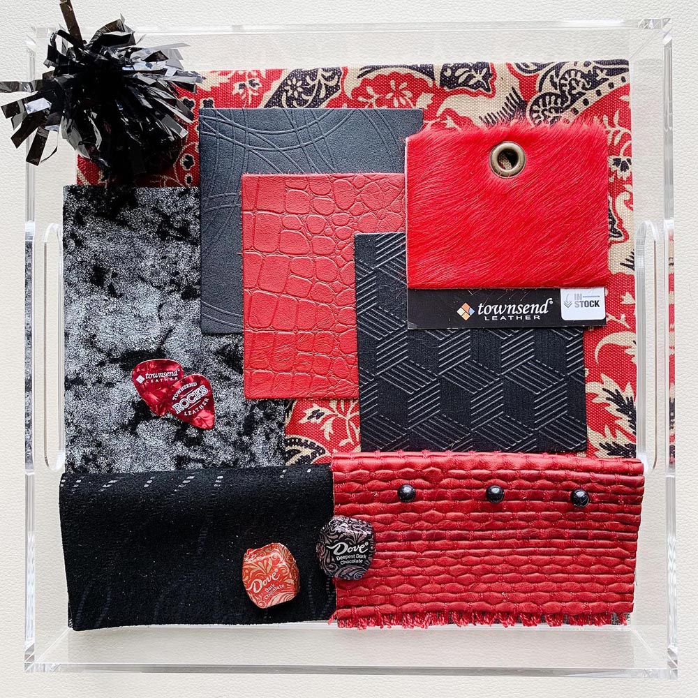 Townsend Leather's Townsend Rocks Red & Black Mood Board
