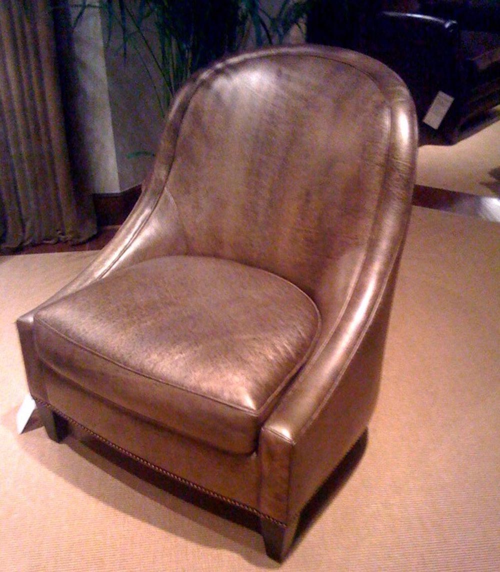 Townsend Leather's Brushed Metallic Cowhide Clove Spice