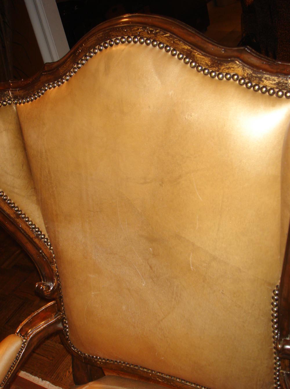 Townsend Leather's Brushed Metallic Cowhide Indian Ginger