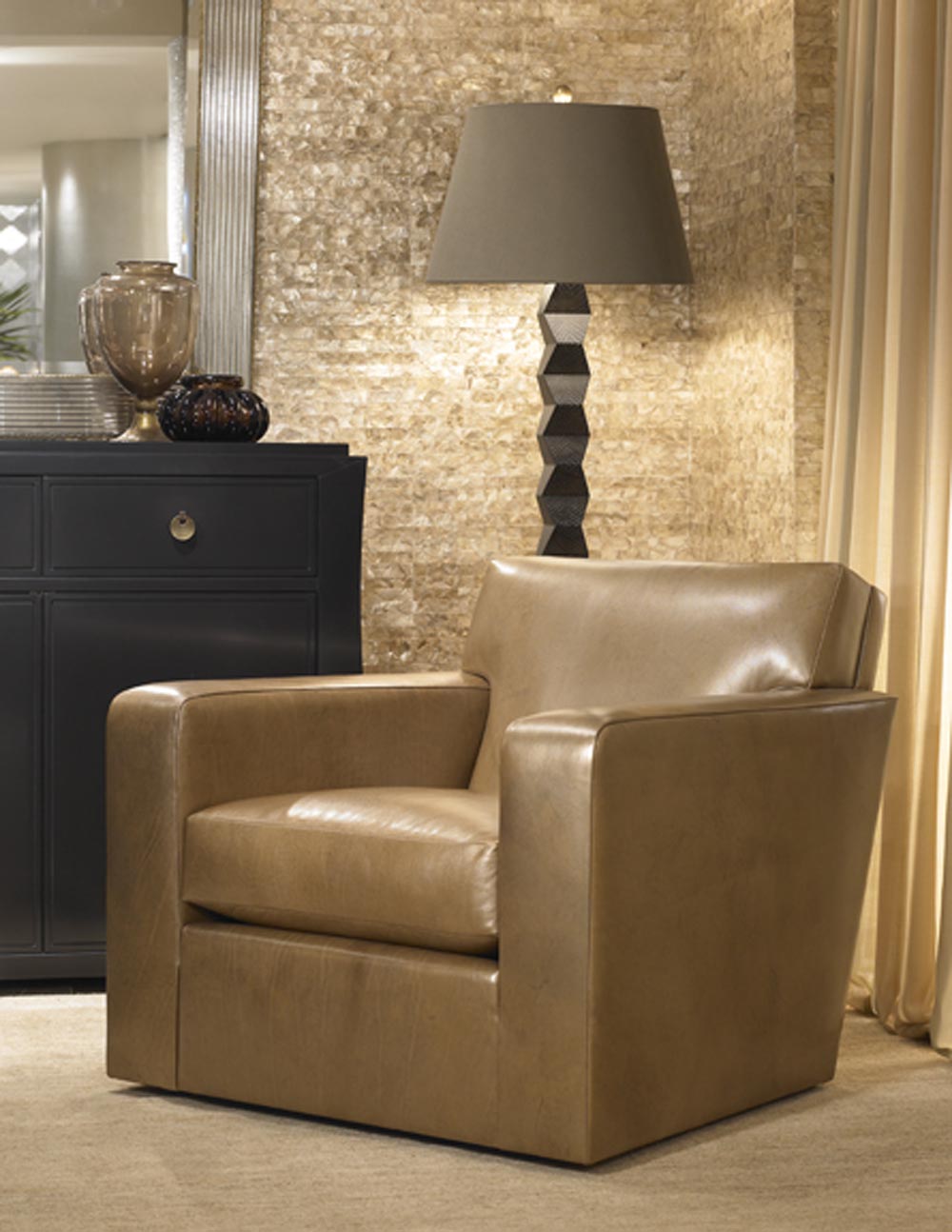 Townsend Leather's Brushed Metallic Cowhide Indian Ginger