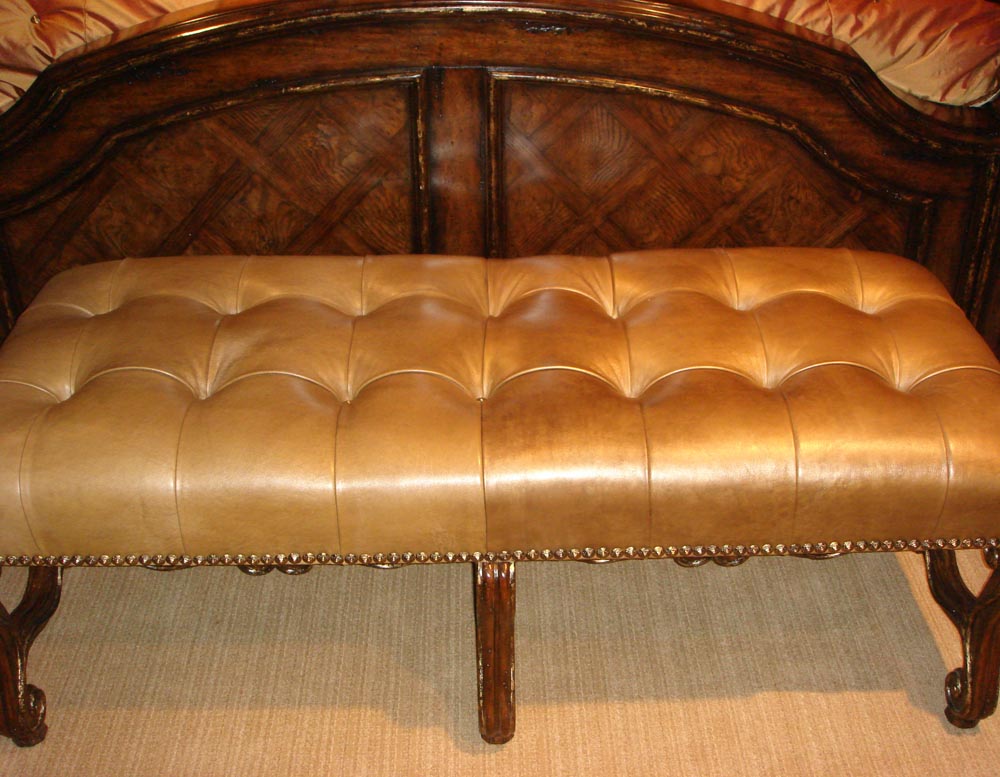 Townsend Leather's Brushed Metallic Cowhide Indian Ginger