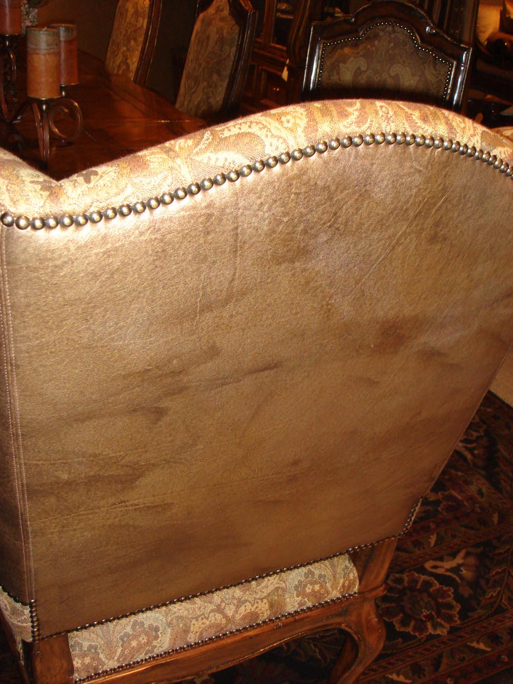 Townsend Leather's Brushed Metallic Cowhide Indian Ginger