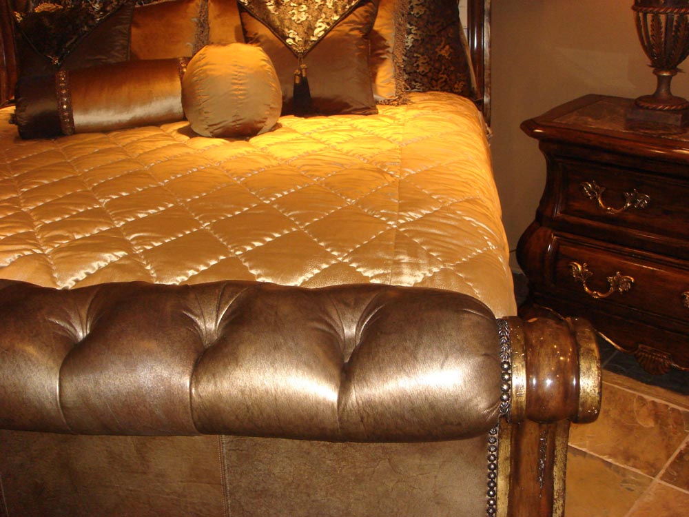 Townsend Leather's Brushed Metallic Cowhide Clove Spice