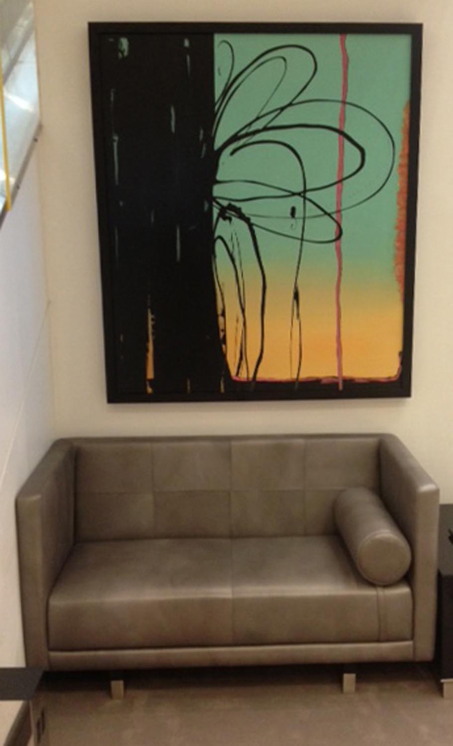 Townsend Leather's Brushed Metallic Cowhide Platinum Ice