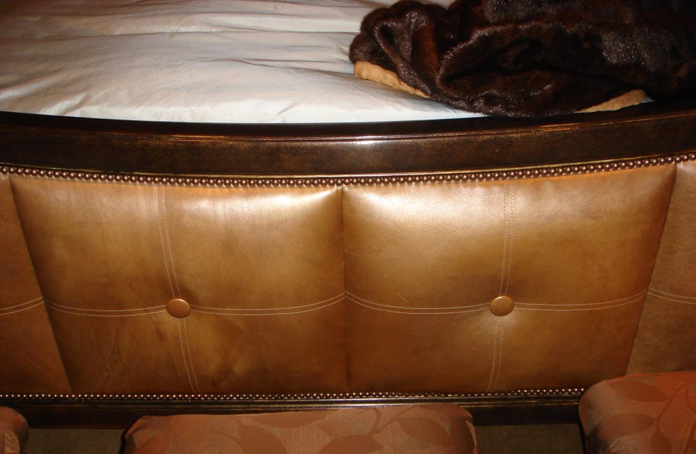 Townsend Leather's Brushed Metallic Cowhide Indian Ginger
