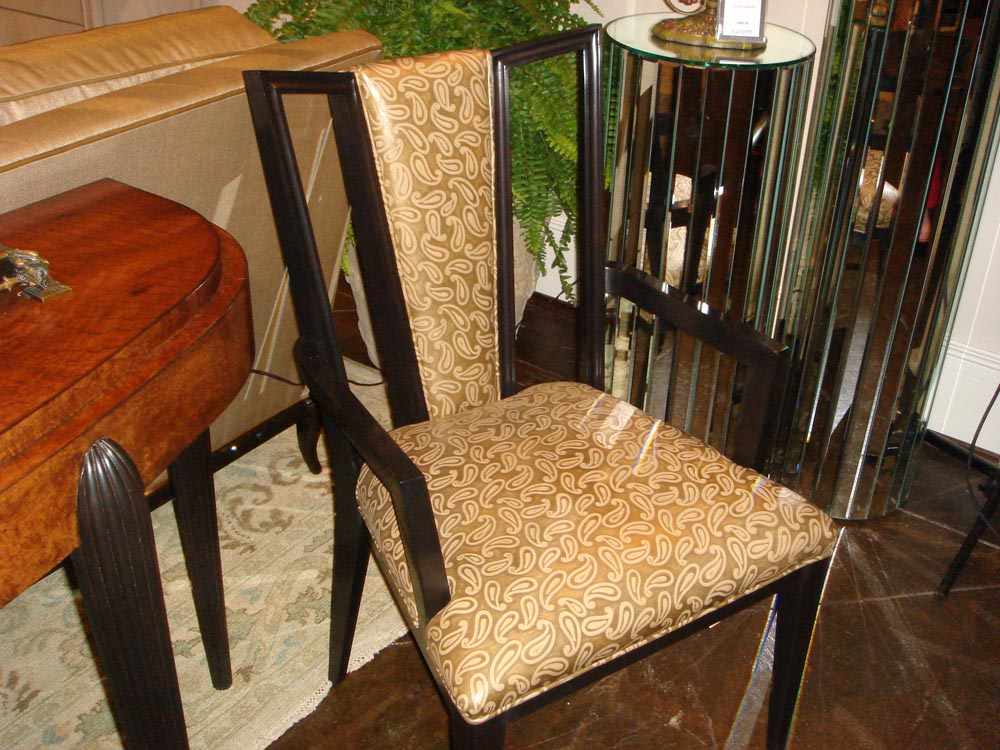 Townsend Leather's Gaufrage Brushed Metallic Cowhide Indian Ginger Paisley