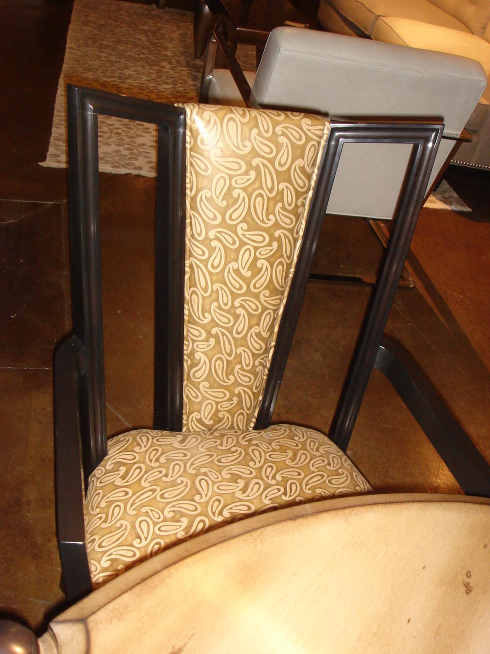 Townsend Leather's Gaufrage Brushed Metallic Cowhide Indian Ginger Paisley