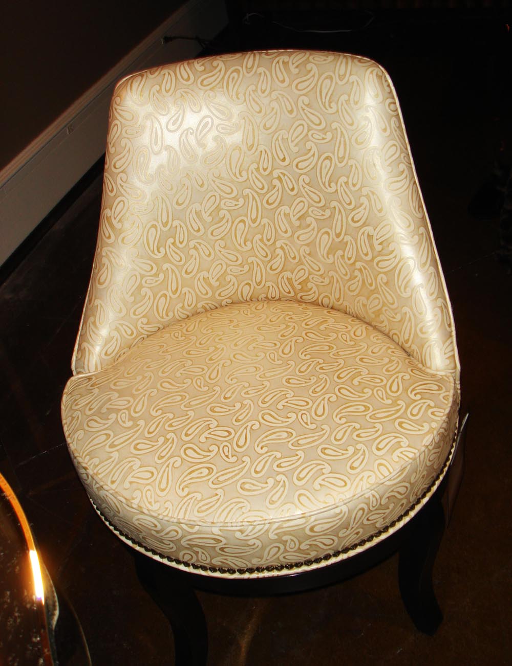 Townsend Leather's Gaufrage Brushed Metallic Cowhide Indian Ginger Paisley