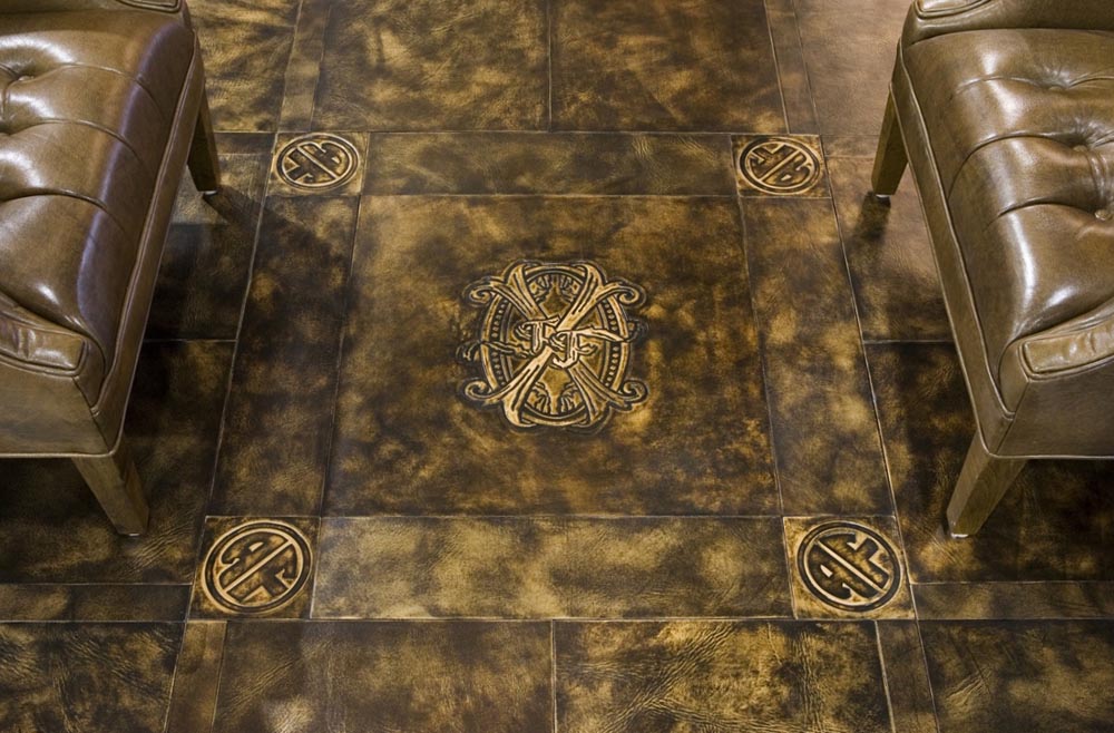 Townsend Leather's Arturo Fuente Glazed Cowhide Custom Logo Embossed and Hand Rubbed Custom Color