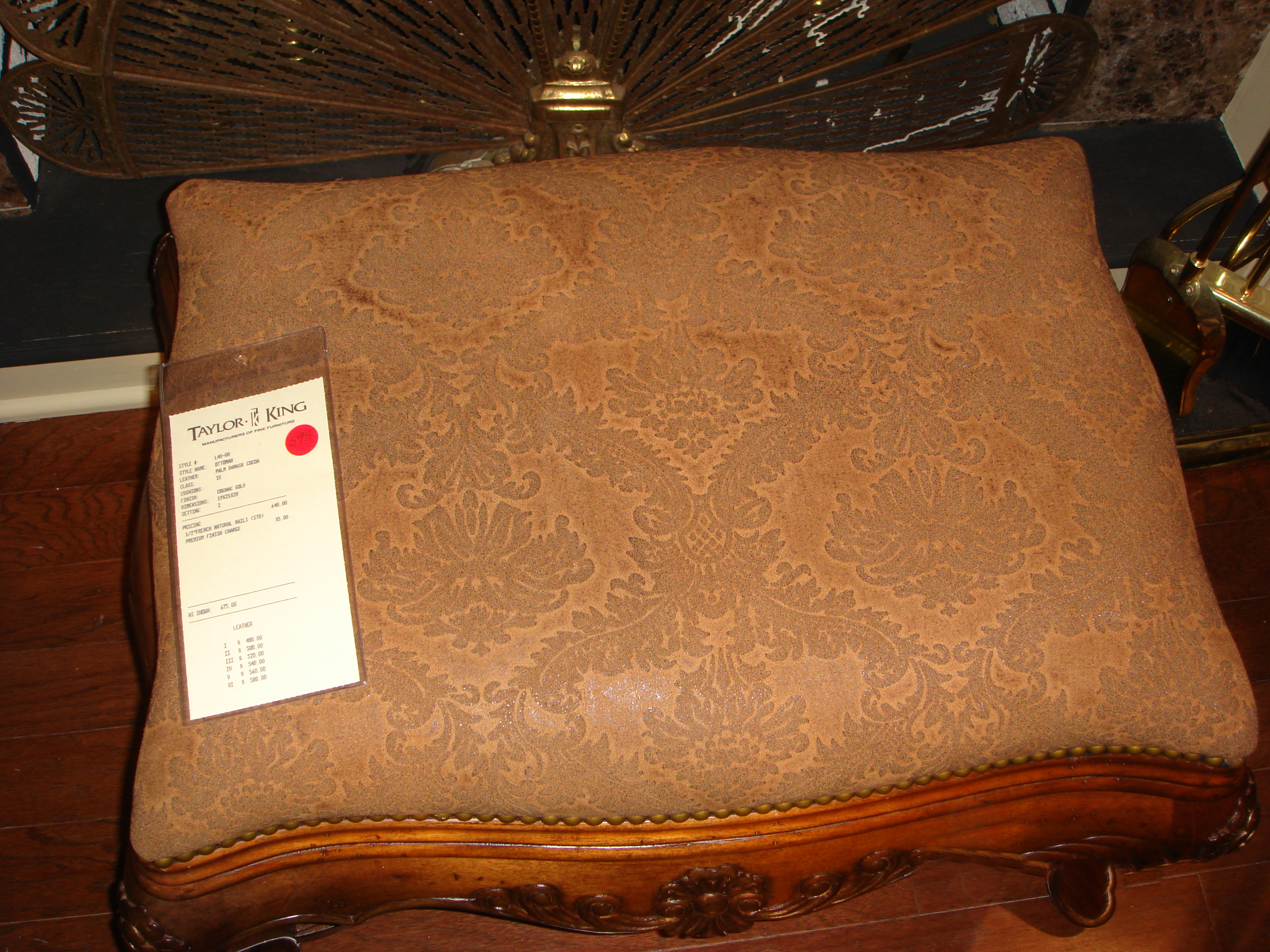 Townsend Leather's Gaucho Suede Chacos Palm Damask