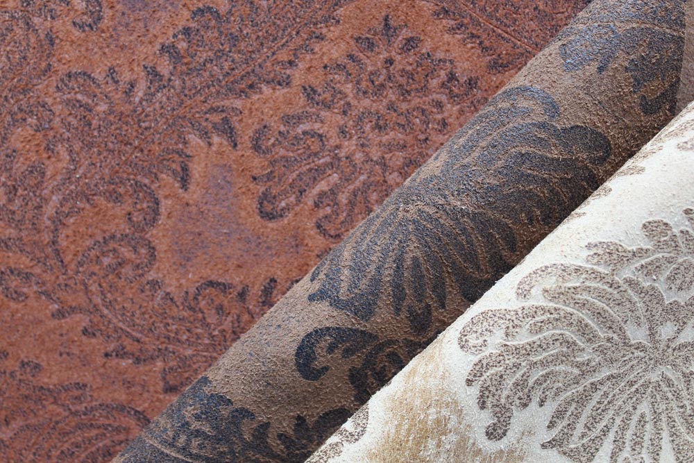 Townsend Leather's Gaucho Suede Cowhide Palm Damask