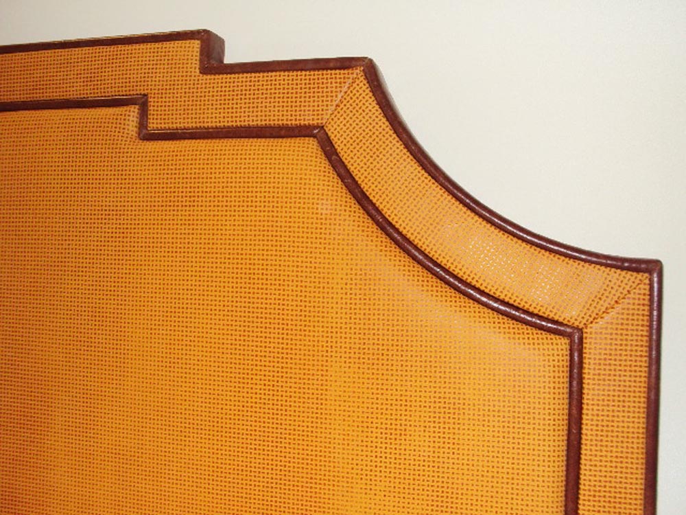 Townsend Leather's Aniline Gaufrage Geometric Cowhide Custom Color Mini Cobble