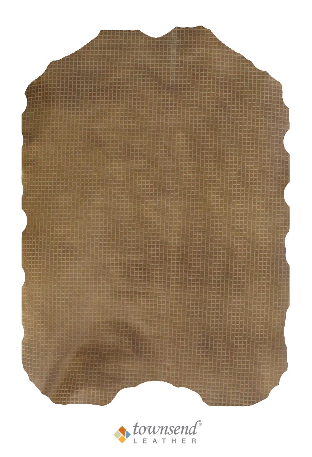 Townsend Leather's Aniline Gaufrage Geometric Cowhide Clove Spice Blocks Center Cut