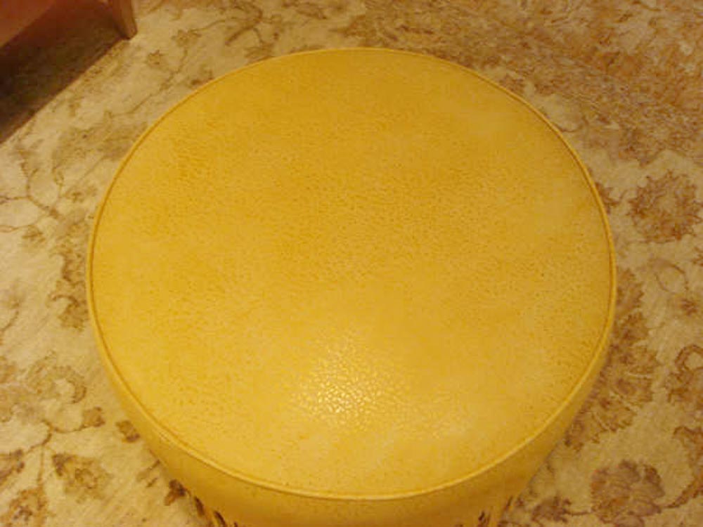 Townsend Leather's Fierce Fish Cowhide Yellow Goldenrod Shark