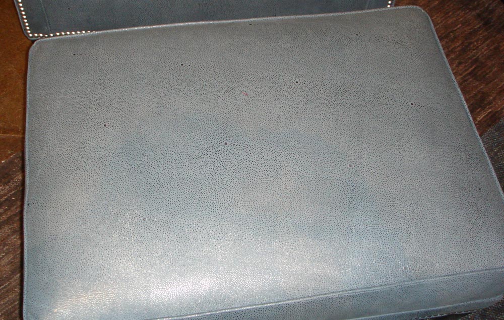 Townsend Leather's Fierce Fish Cowhide Aqua Sea Stingray