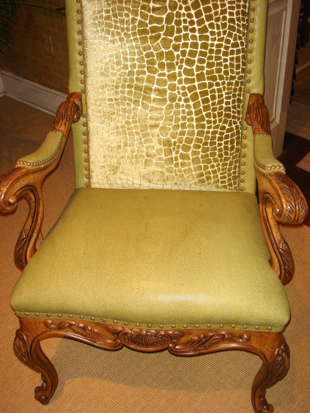 Townsend Leather's Fierce Fish Cowhide Green Oasis Stingray