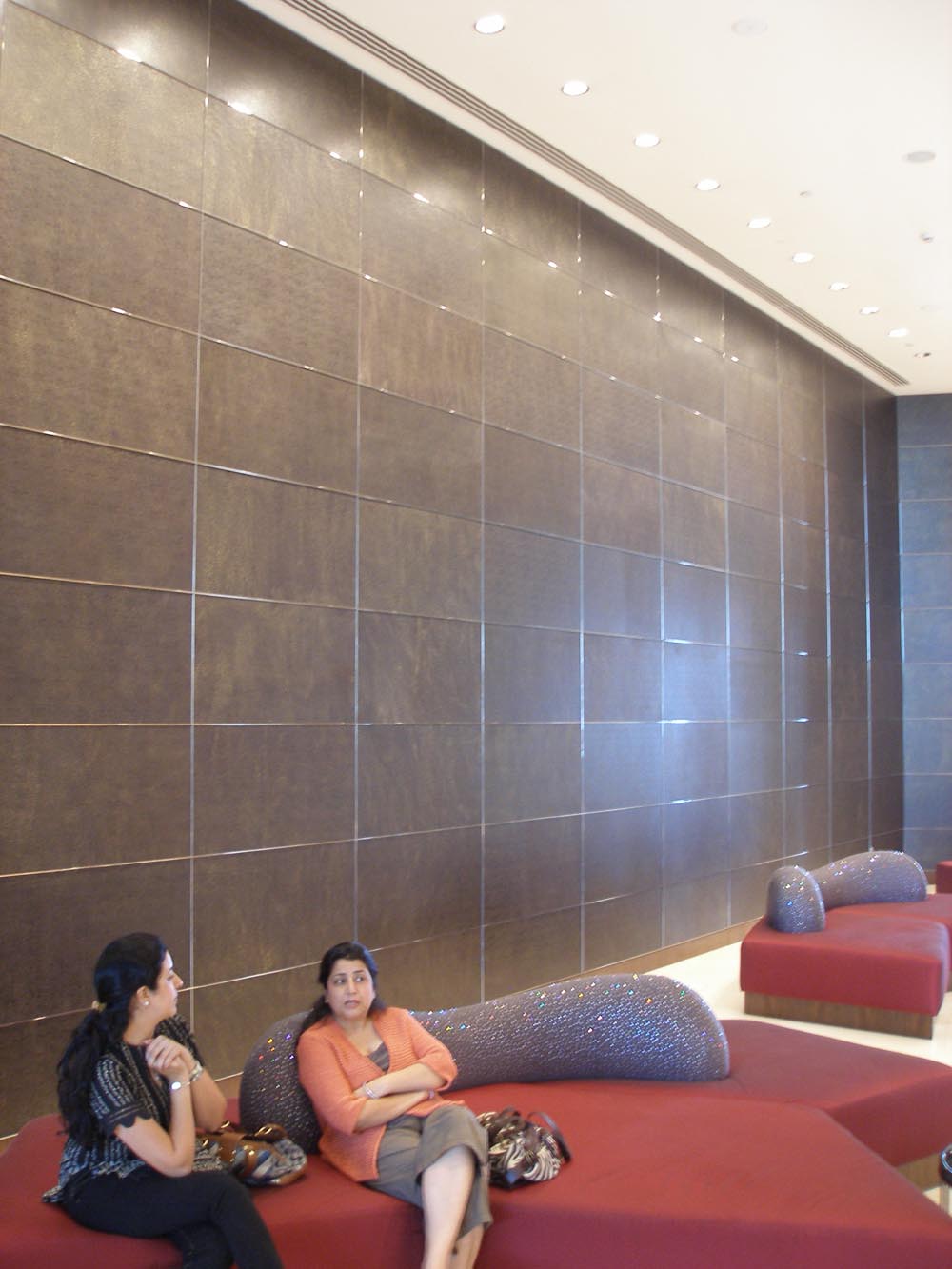 Townsend Leather's Milano Gaufrage Cowhide Grappa Abstract Floral