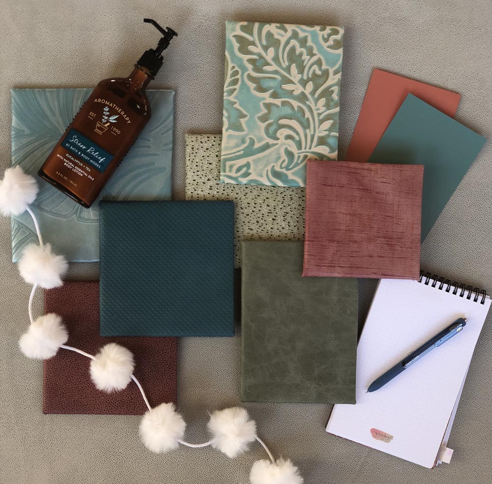 Townsend Leather's Stress Relief Mood Board