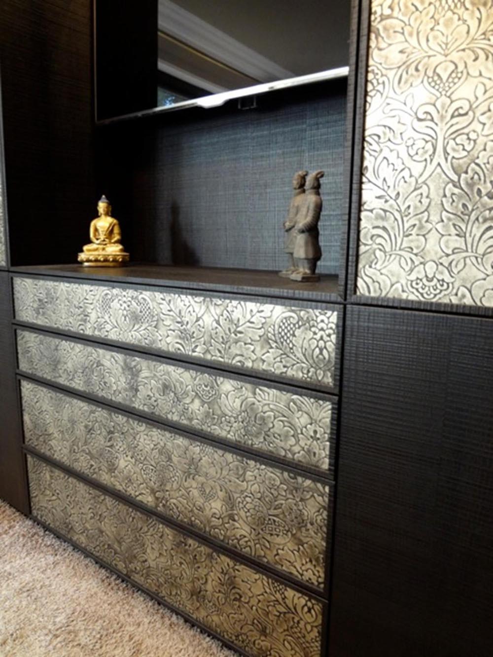 Townsend Leather's Razzle Dazzle Silver La Scala Damask