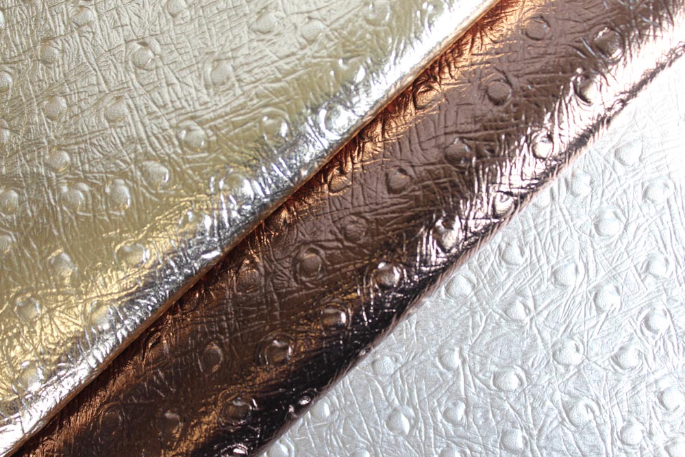 Townsend Leather's Fab Foils Embossed Cowhide Ostrich