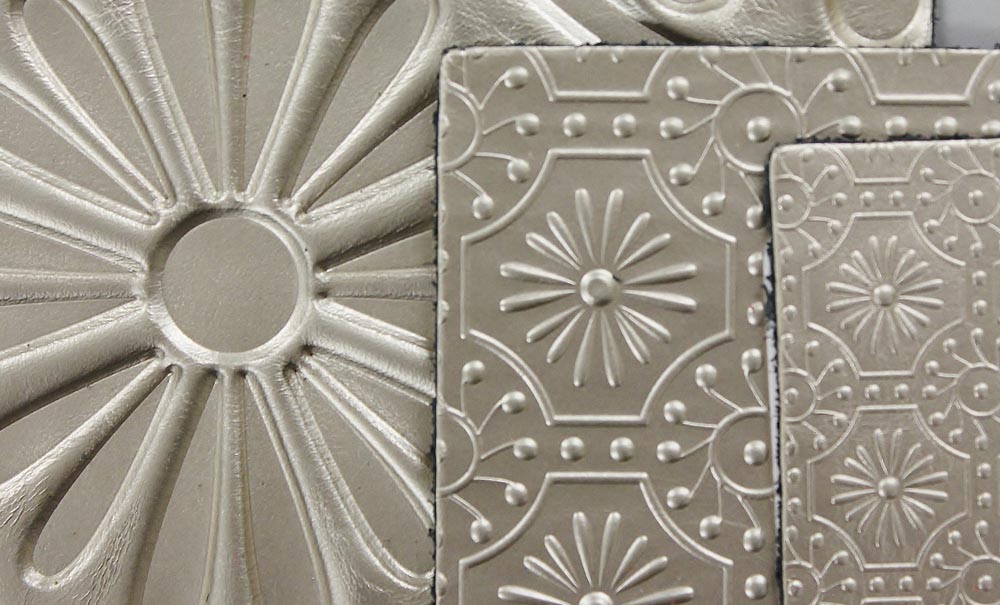 Townsend Leather's Fab Foils Embossed Cowhide Platinum Custom